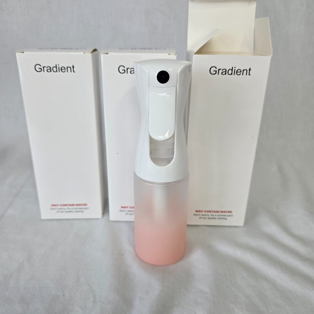 Vigor Path Gradient Pink Continuous Water Mister Nano Fine 5oz/150ml 3 Pack NIB